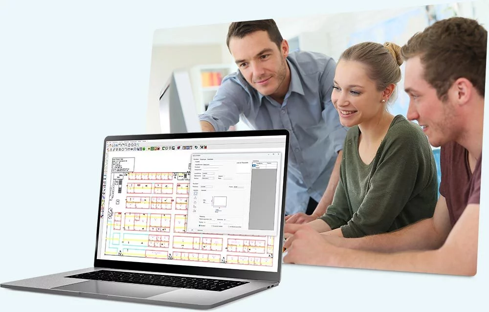 Aufmaß Messeplanung mit CADdy++ von VisualEvents